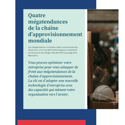 Page du guide sur la chaine d'approvisionnement